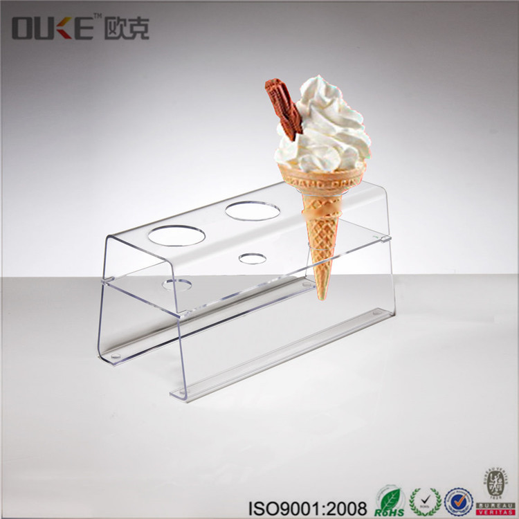 acrylic ice cream display holder stand