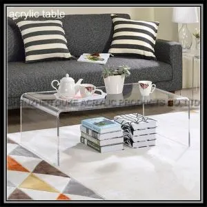 Caurspīdīga akrila Plexiglass akrila kafijas tabula
