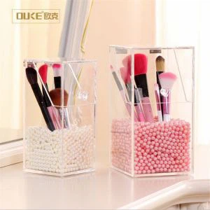 Ķīna Piegādātāji Anti-putekļu akrila aplauzums Brush Organizer