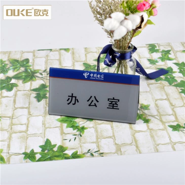 Unique Acrylic Name Plate Desk Signs For Office