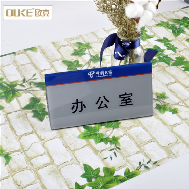 Unique Acrylic Name Plate Desk Signs For Office