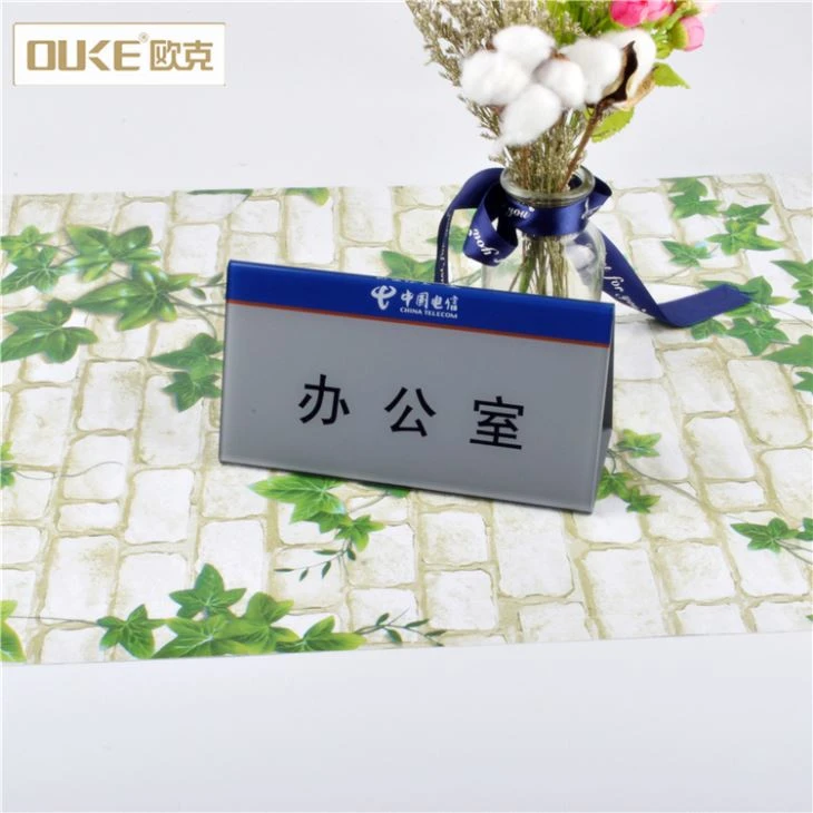 Unique Acrylic Name Plate Desk Signs For Office