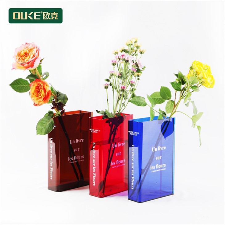 Colored Acrylic Vases