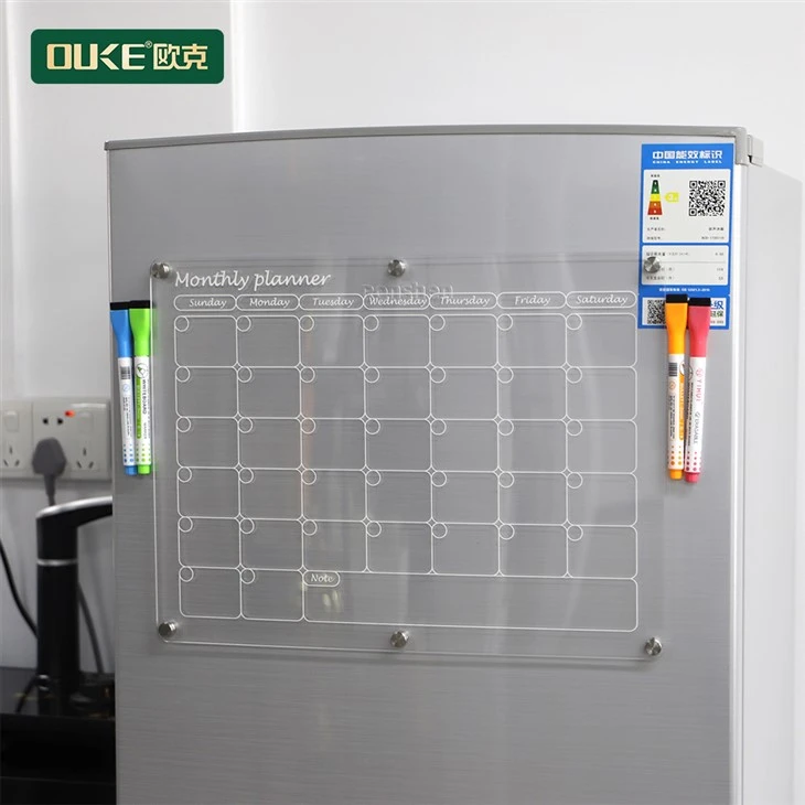 Magnetic Acrylic Calendar For Fridge